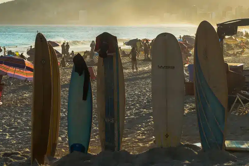 Imagen evocadora tablas de surf | Escuela Point Break  